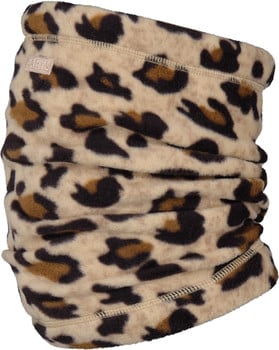 Fleece-Schlauchschal mit Leopardenmuster und Barts-Logo.