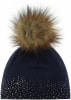 Eisbär Nalin Lux Crystal Glitzersteine Haube mit Pompon