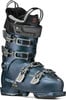 Ein blauer Tecnica Skischuh mit mehreren Schnallen und einem verstellbaren Riemen.