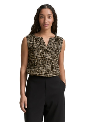 Tom Tailor V-Neck Alloverprint női felső