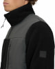 Herrenjacke von McKinley mit schwarzen Fleeceärmeln und grauem Frontpanel.