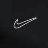 Schwarzer Hintergrund mit weißem Nike-Logo.