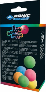 Donic-Schildkröt Colour Popps 6x Tischtennisbälle