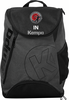 Schwarzer Rucksack mit Kempa-Logo und Vereinswappen.