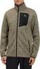 Herren-Fleecejacke von McKinley mit schwarzem Brustaufnäher und Reißverschlüssen.