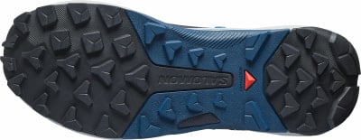 Salomon Wanderschuhsohle mit aggressivem Profil für maximalen Grip. Salomon Wanderschuhsohle mit aggressivem Profil für maximalen Grip.