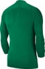 Grünes Langarmshirt mit Raglanärmeln von hinten.