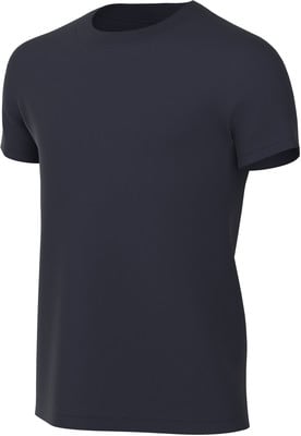 Dunkelblaues Herren-T-Shirt mit kurzen Ärmeln und Rundhalsausschnitt. Dunkelblaues Herren-T-Shirt mit kurzen Ärmeln und Rundhalsausschnitt.