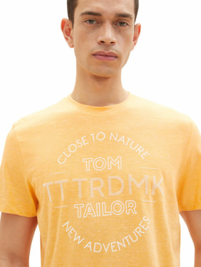 TOM TAILOR Printed Grindle férfi póló rövid ujjú