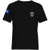 Schwarzes T-Shirt mit OFB-Logo und UNIQY auf dem Ärmel.