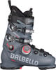 Grauer Dalbello Veloce Skischuh mit BOA-System und Metallschnallen.