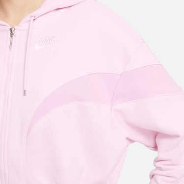 Air Oversized Fleece Hoodie mit Fullzip