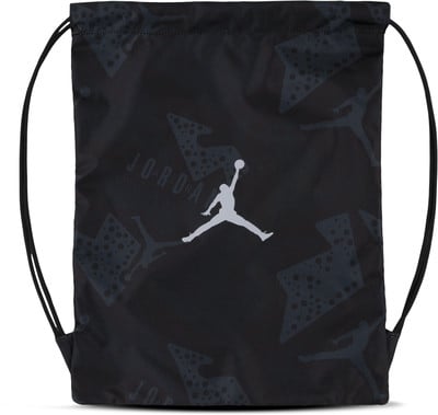 Schwarze Jordan Umhängetasche mit Jumpman-Logo und Print. Schwarze Jordan Umhängetasche mit Jumpman-Logo und Print.