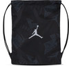 Schwarze Jordan Umhängetasche mit Jumpman-Logo und Print.