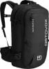 Schwarzer Ortovox Haute Route 30 S Rucksack mit weißem Logo und Trägern.