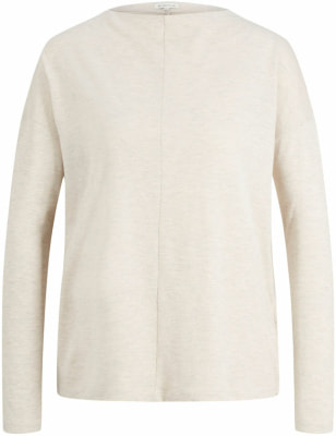 Tom Tailor TOM TAILOR Mock Neck Slub női póló hosszú ujjú