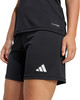 Schwarze Adidas Sporthose mit weißem Logo und ClimaCool-Aufschrift.