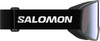 Salomon Skibrille mit schwarzem Band und Markenlogo.