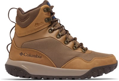 Braune Columbia Wanderschuhe mit wasserdichter Membran und Gummisohle. Braune Columbia Wanderschuhe mit wasserdichter Membran und Gummisohle.