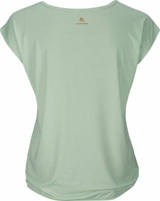 Grünes Kurzarmshirt mit dem Active Rebel Logo auf dem Rücken.