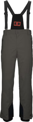 Dunkelgraue Skihose mit Latz und schwarzen Hosenträgern. Dunkelgraue Skihose mit Latz und schwarzen Hosenträgern.