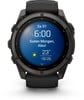 Eine Smartwatch zeigt 6:00, das Datum und einen Morgengruß an.