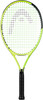 HEAD Tennisschläger mit neongrünem Rahmen und schwarzem Griffband.