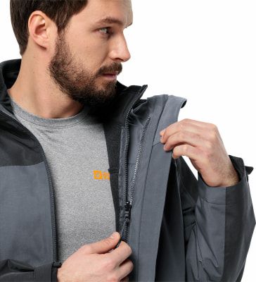 Jack Wolfskin Taubenberg 3in1 Funktionsjacke mit Kapuze