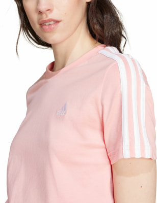 adidas Loungewear Essentials Slim 3-Streifen T-Shirt