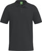 Schwarzes Poloshirt mit kurzen Ärmeln und Erima-Logo auf der Schulter.