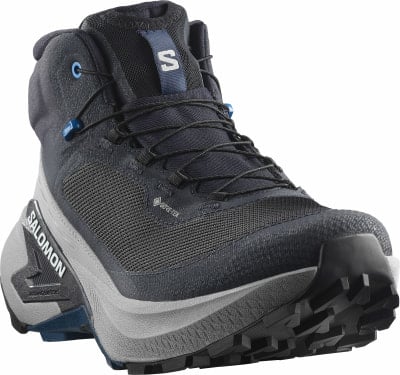 Herren-Outdoor-Schuh von Salomon mit Gore-Tex-Membran in Dunkelblau. Herren-Outdoor-Schuh von Salomon mit Gore-Tex-Membran in Dunkelblau.