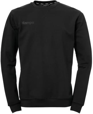 Schwarzes Herren-Langarmshirt mit Kempa-Logo auf der Brust.