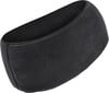 Schwarzer Fleece-Schlauchschal oder Stirnband für Wärme.