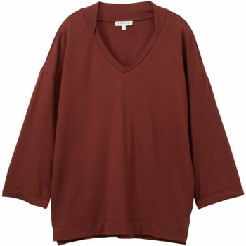 Tom Tailor TOM TAILOR Sleeky V-Neck női póló