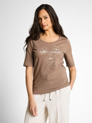 Tom Tailor Crew Neck Woman Print női póló