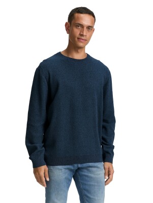 Tom Tailor Structured Knit férfi pulóver