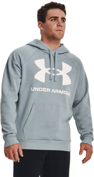 Under Armour Rival Fleece Big Logo férfi kapucnis felső