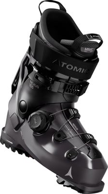 Schwarze Atomic Nexus 105 Skischuhe mit BOA-System und Mimic-Technologie. Schwarze Atomic Nexus 105 Skischuhe mit BOA-System und Mimic-Technologie.