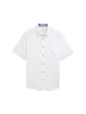 Tom Tailor TOM TAILOR Cotton Linen rövid ujjú ing