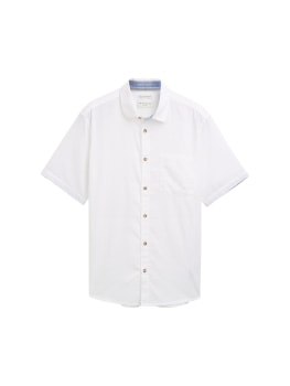Tom Tailor TOM TAILOR Cotton Linen rövid ujjú ing