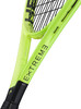 Neongrüner Tennisschläger mit schwarzem Schriftzug EXTREME.