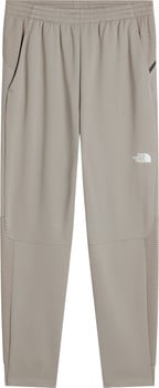 Beige Hose mit The North Face Logo und karierten Details.