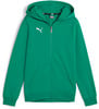 Grüne Puma Herren-Kapuzenjacke mit Reißverschluss und Logo.