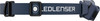 Blaue Stirnlampe mit LEDLENSER-Logo und verstellbarem Gurt.