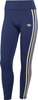 Damen dunkelblaue Adidas Leggings mit beige Streifen und Logo.
