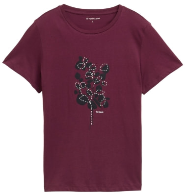 Tom Tailor Crew Neck Front női póló