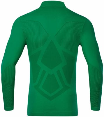 Grünes Herren-Langarmshirt mit Rückendesign.