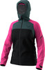 Damenjacke von Dynafit mit Kapuze und farbenfrohem Design für Outdoor-Aktivitäten.
