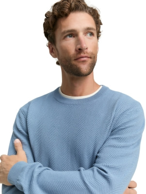 Tom Tailor Knitted Herring. férfi pulóver