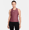 Damen-Tanktop von Nike in Rosa mit Logo auf der Brust und schwarzer Leggings.
